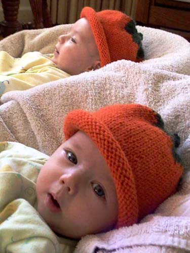 WI Twins Pumpkin Hats