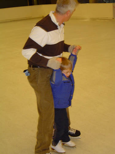 Skating Brock and Papa