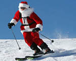 Whistler Santa Skiing