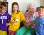 Great Grandma and kids