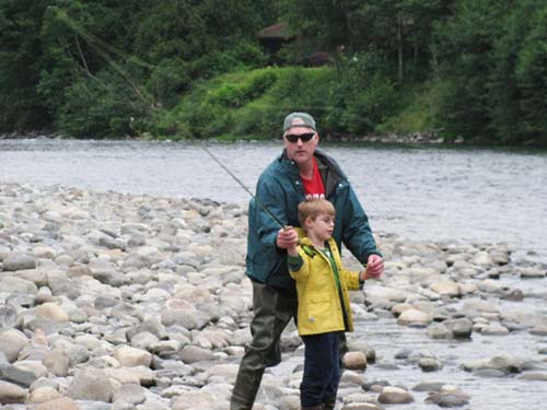 Dane and Papa Flyfishing 01