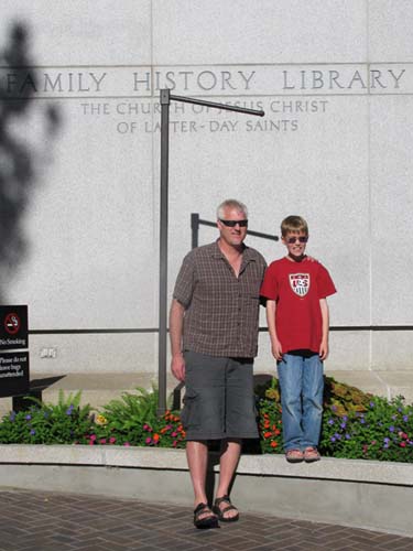 Family History Library Papa and Brock