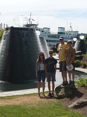 Maddy, Brock, Papa, Dane