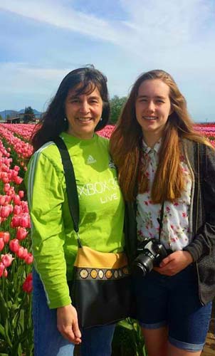 Tulips Mom and Maddy