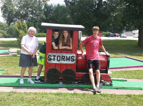 Putt-Putt with Grandma and G-Pod