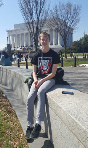 Brock at Lincoln Memorial
