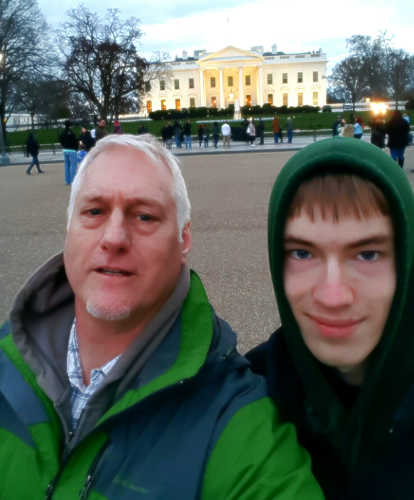 Papa and Brock at the White House