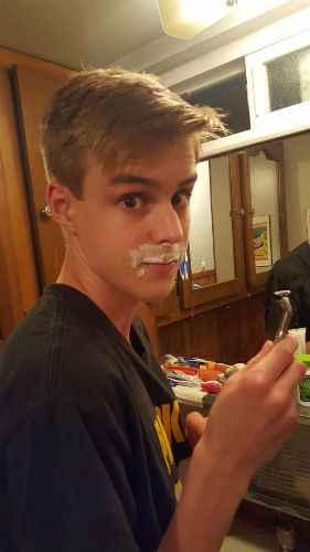 Dane First Shave