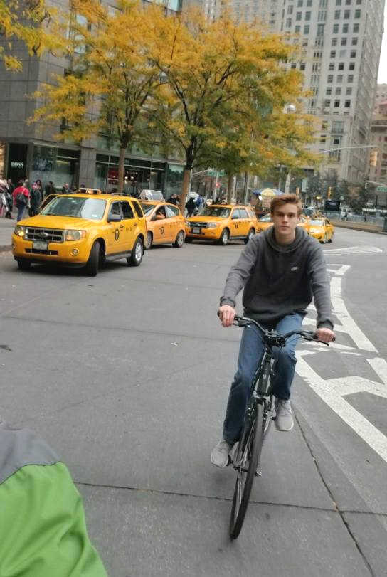 Columbus Circle Biking Dane