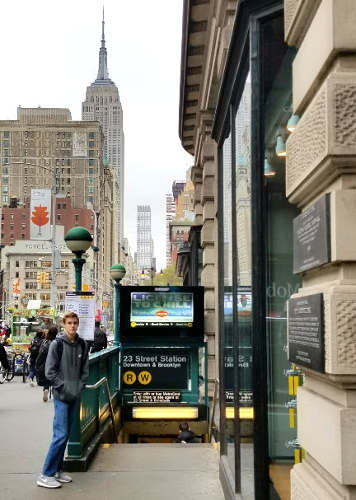 Empire State Building from 23rd St. Subway Station Dane