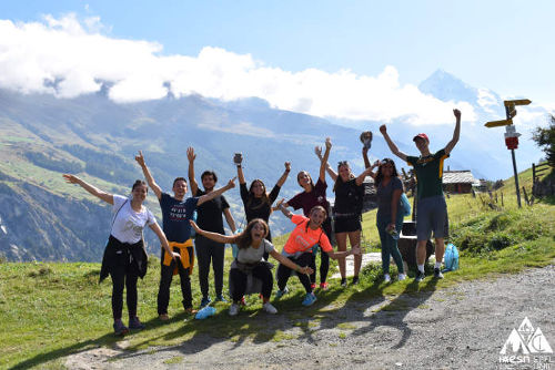 Swiss Chalet Weekend in Evol&egrave;ne hikers