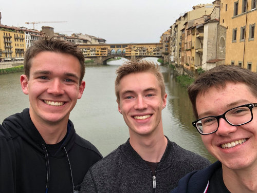 Jack, Brock, Nikita in Florence