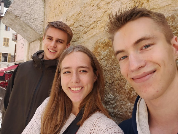 Dane, Maddy, Brock in Annecy, France