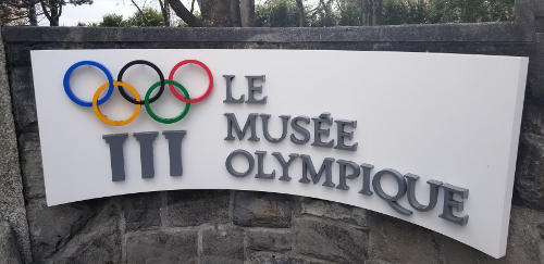 Olympic Museum Sign