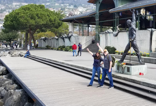 Freddy Mercury with Mom and Papa