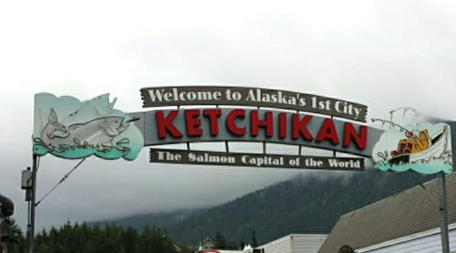 Juneau 59 Ketchikan Sign