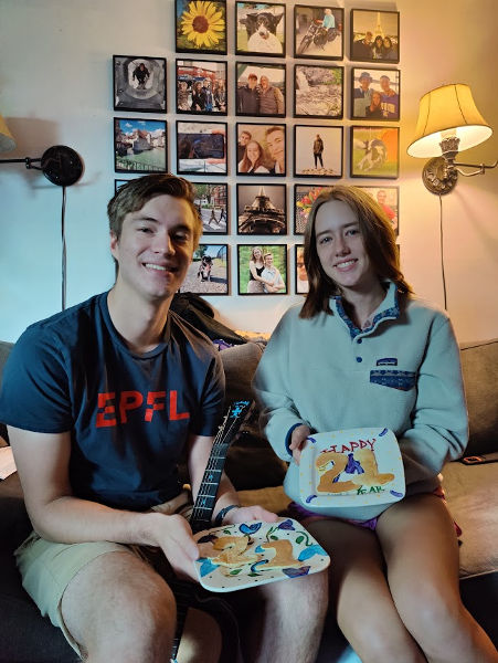 Twins 21st Birthday Pancakes