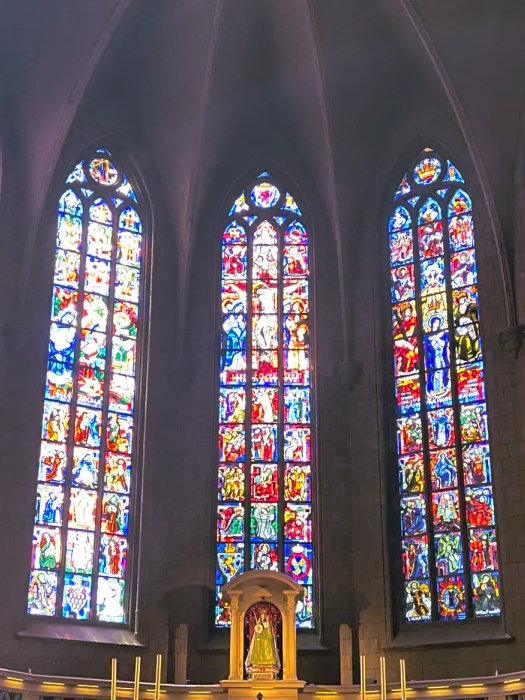 Luxembourg Notre Dame Windows