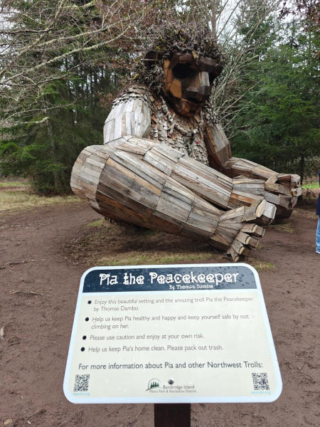 Pia the Troll Bainbridge Island