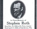 Stephen Roth prayercard