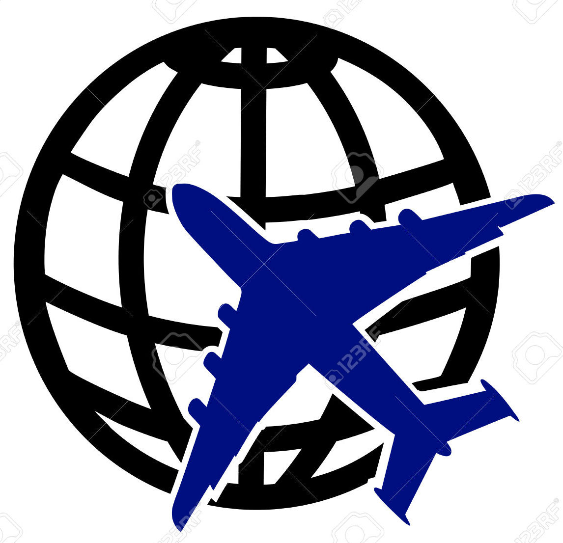 Plane and Globe