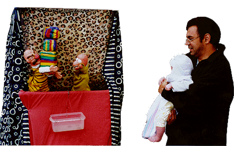 Carolyn and Saeed Puppet Show